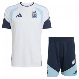 Argentina Camiseta De Entrenamiento Copa Mundial 2026 Blanca - Niño