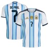 Camisetas Argentina De Paul 7 Primera Copa Mundial 2026 - Hombre
