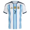 Camisetas Argentina De Paul 7 Primera Copa Mundial 2026 - Niño (+ Pantalones)