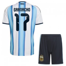 Camisetas Argentina Garnacho 17 Primera Copa Mundial 2026 - Niño (+ Pantalones)