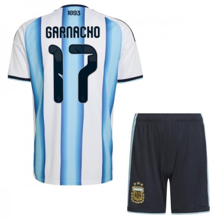 Camisetas Argentina Garnacho 17 Primera Copa Mundial 2026 - Niño (+ Pantalones)