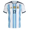 Camisetas Argentina Garnacho 17 Primera Copa Mundial 2026 - Niño (+ Pantalones)