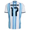 Camisetas Argentina Garnacho 17 Primera Copa Mundial 2026 - Niño (+ Pantalones)