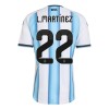 Camisetas Argentina Lautaro Martinez 22 Primera Copa Mundial 2026 - Niño (+ Pantalones)