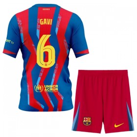 Camisetas FC Barcelona Gavi 6 4ª 2025/26 - Niño (+ Pantalones)