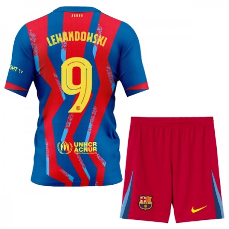 Camisetas FC Barcelona Lewandowski 9 4ª 2025/26 - Niño (+ Pantalones)