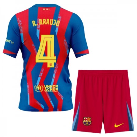 Camisetas FC Barcelona R. Araujo 4 4ª 2025/26 - Niño (+ Pantalones)
