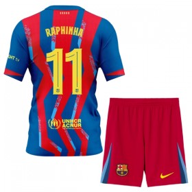 Camisetas FC Barcelona Raphinha 11 4ª 2025/26 - Niño (+ Pantalones)