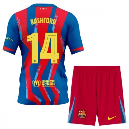 Camisetas FC Barcelona Rashford 14 4ª 2025/26 - Niño (+ Pantalones)