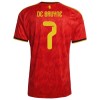 Camisetas Bélgica De Bruyne 7 Primera Copa Mundial 2026 - Hombre