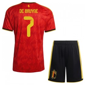 Camisetas Bélgica De Bruyne 7 Primera Copa Mundial 2026 - Niño (+ Pantalones)