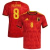 Camisetas Bélgica Tielemans 8 Primera Copa Mundial 2026 - Hombre