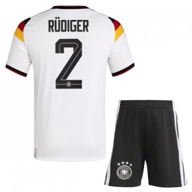 Camisetas Alemania Rudiger 2 Primera Copa Mundial 2026 - Niño (+ Pantalones)
