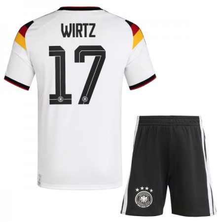 Camisetas Alemania Wirtz 17 Primera Copa Mundial 2026 - Niño (+ Pantalones)