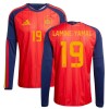 Camisetas España Lamine Yamal 19 Primera Copa Mundial 2026 Manga Larga - Hombre