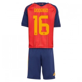 Camisetas España Rodrigo 16 Primera Copa Mundial 2026 - Niño (+ Pantalones)