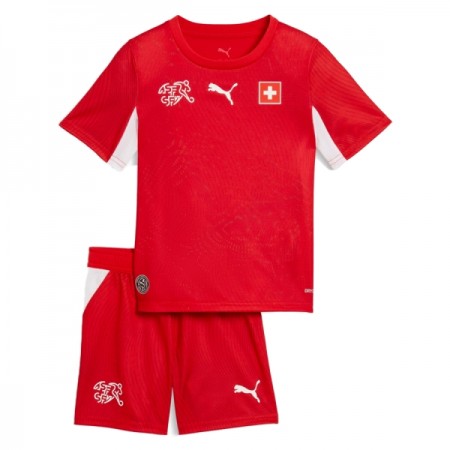 Camisetas Suiza Primera Copa Mundial 2026 - Niño (+ Pantalones)