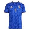 Camisetas Italia Raspadori 11 Primera Copa Mundial 2026 - Niño (+ Pantalones)