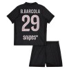 Camisetas Paris Saint Germain B. Barcola 29 4ª Jordan 2025/26 - Niño (+ Pantalones)