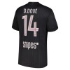 Camisetas Paris Saint Germain D. Doue 14 4ª Jordan 2025/26 - Hombre