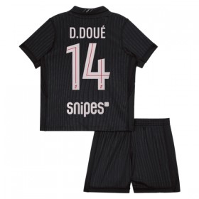 Camisetas Paris Saint Germain D. Doue 14 4ª Jordan 2025/26 - Niño (+ Pantalones)