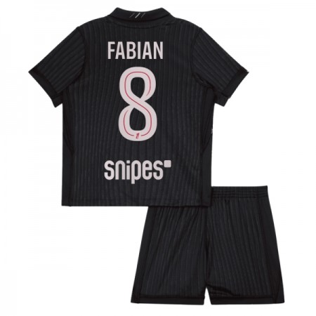 Camisetas Paris Saint Germain Fabian 8 4ª Jordan 2025/26 - Niño (+ Pantalones)