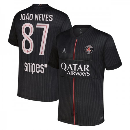 Camisetas Paris Saint Germain Joao Neves 87 4ª Jordan 2025/26 - Hombre