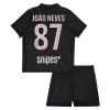 Camisetas Paris Saint Germain Joao Neves 87 4ª Jordan 2025/26 - Niño (+ Pantalones)