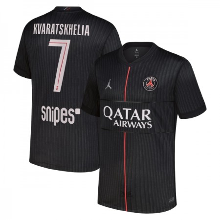 Camisetas Paris Saint Germain Kvaratskhelia 7 4ª Jordan 2025/26 - Hombre