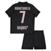 Camisetas Paris Saint Germain Kvaratskhelia 7 4ª Jordan 2025/26 - Niño (+ Pantalones)