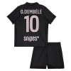 Camisetas Paris Saint Germain O. Dembele 10 4ª Jordan 2025/26 - Niño (+ Pantalones)