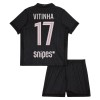 Camisetas Paris Saint Germain Vitinha 17 4ª Jordan 2025/26 - Niño (+ Pantalones)