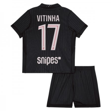 Camisetas Paris Saint Germain Vitinha 17 4ª Jordan 2025/26 - Niño (+ Pantalones)