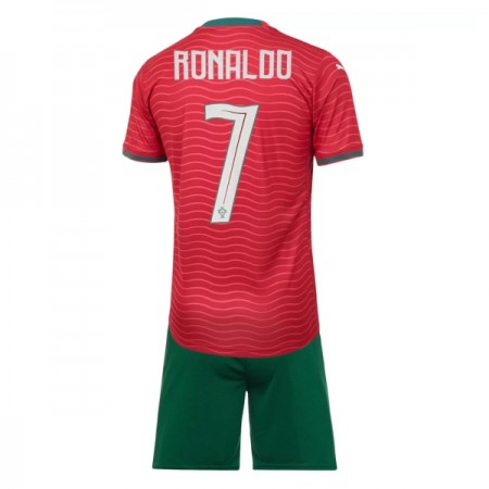 Camisetas Portugal Ronaldo 7 Primera Copa Mundial 2026 - Niño (+ Pantalones)