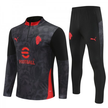 AC Milan Sudadera De Entrenamiento 2025/26 Negra Quarter-Zip - Hombre