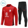 AC Milan Sudadera De Entrenamiento 2025/26 Roja Quarter-Zip - Niño