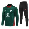 AC Milan Sudadera De Entrenamiento 2025/26 Verde Quarter-Zip - Hombre