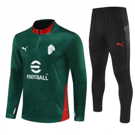 AC Milan Sudadera De Entrenamiento 2025/26 Verde Quarter-Zip - Hombre