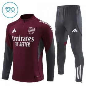 Arsenal Sudadera De Entrenamiento 2025/26 Roja Quarter-Zip - Niño