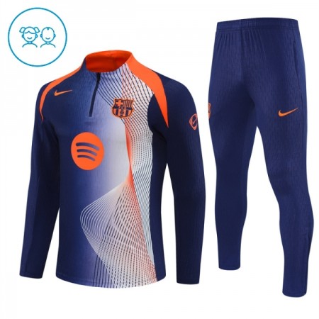 FC Barcelona Sudadera De Entrenamiento 2025/26 Azul Quarter-Zip - Niño