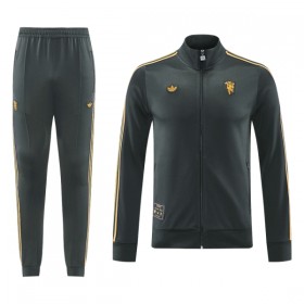 Manchester United Chaqueta De Entrenamiento Trajes 2025/26 Negra - Hombre