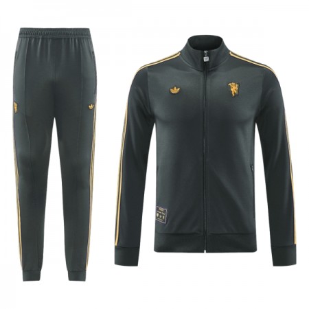 Manchester United Chaqueta De Entrenamiento Trajes 2025/26 Negra - Hombre