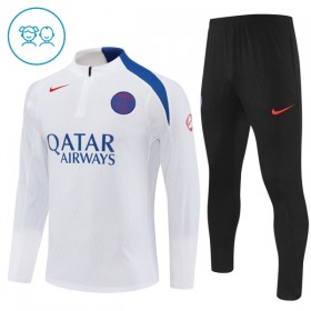 Paris Saint Germain Sudadera De Entrenamiento 2025/26 Blanca Quarter-Zip - Niño