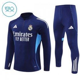 Real Madrid Sudadera De Entrenamiento 2025/26 Navy Quarter-Zip - Niño