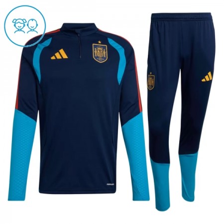 España Sudadera De Entrenamiento 2026/27 Navy Quarter-Zip - Niño