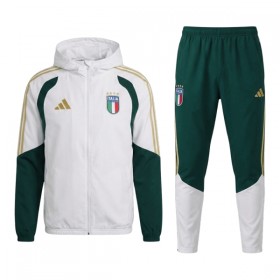Italia Chaqueta De Entrenamiento Con Capucha 2026/27 Blanca - Hombre