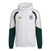 Italia Chaqueta De Entrenamiento Con Capucha 2026/27 Blanca - Hombre