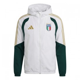 Italia Chaqueta De Entrenamiento Con Capucha 2026/27 Blanca - Hombre