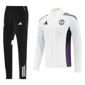 Manchester United Chaqueta De Entrenamiento Trajes 2025/26 Blanca - Hombre