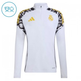 Real Madrid Sudadera De Entrenamiento 2026/27 Blanca Quarter-Zip - Niño